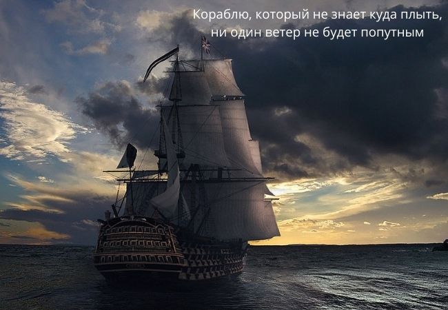 Парусник в море